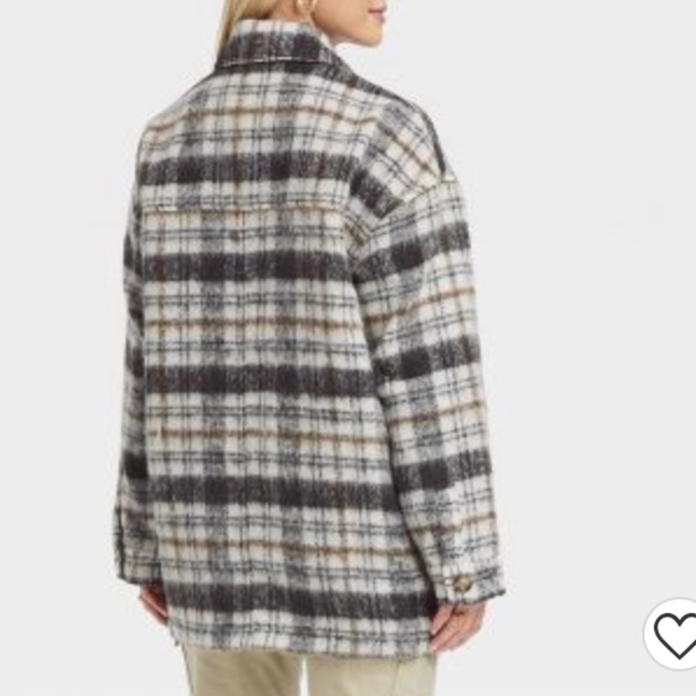 Universal Thread Oversized Brushed Wool Plaid Sha… - image 2